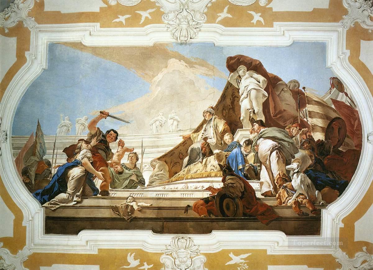 Palazzo Patriarcale The Judgment of Solomon Giovanni Battista Tiepolo Oil Paintings